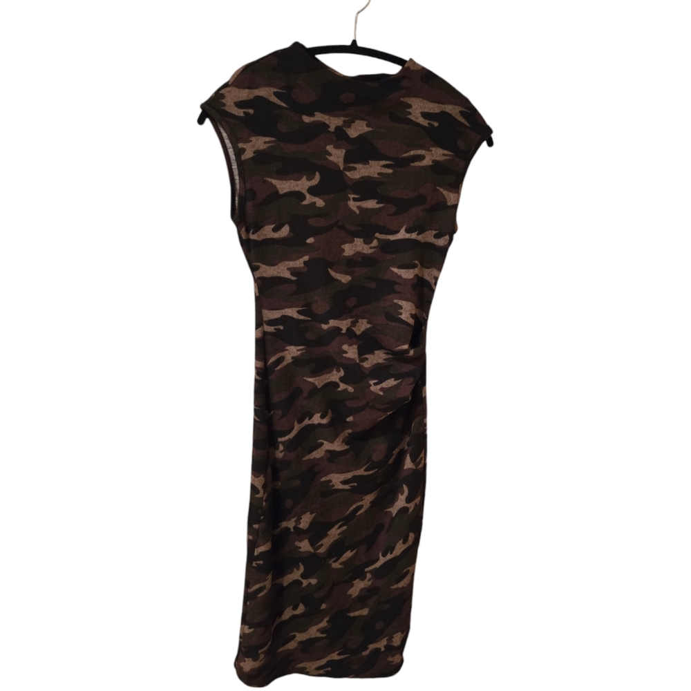 Love J Camo knit bodycon dress Size Med NWT
